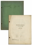 Moe Howards 27pp. Script Dated October 1938 for The Three Stooges Film Flat Foot Stooges or Fire Picture -- Very Good Condition